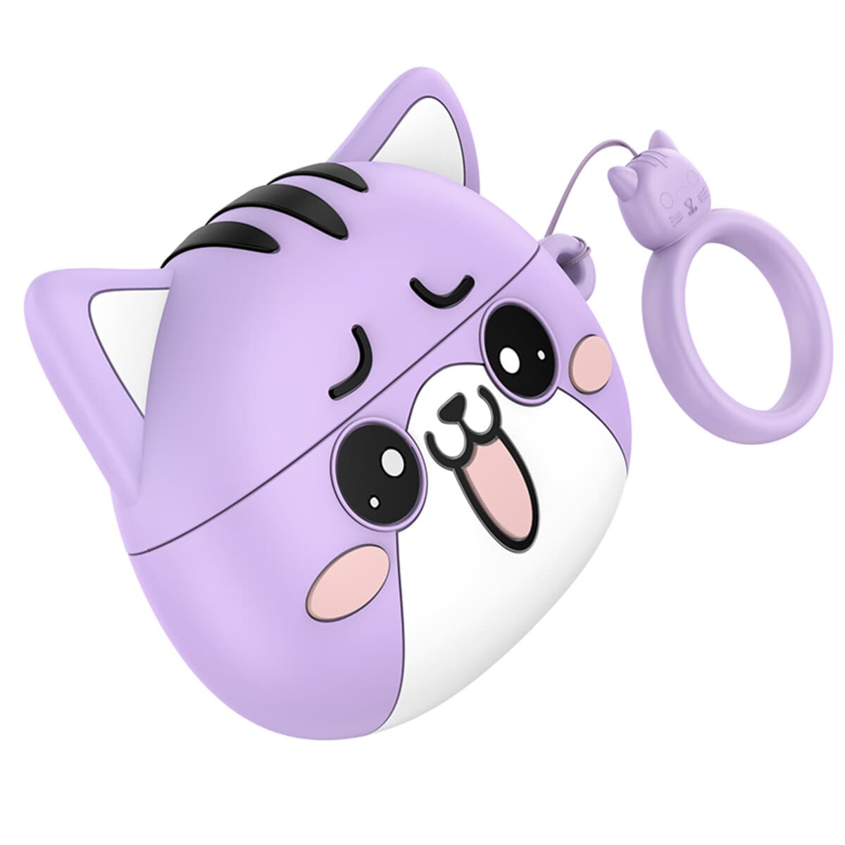 Бездротові навушники HOCO EW48 True wireless stereo headset BT5.3 300mAh Purple Cat