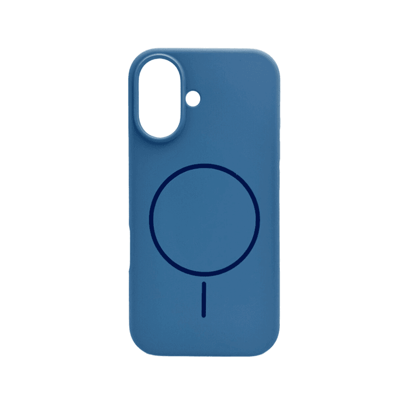 Защитный чехол-накладка Cosmic Silicone Case Magnetic для Apple iPhone 16 Azure (SilMag16-24)