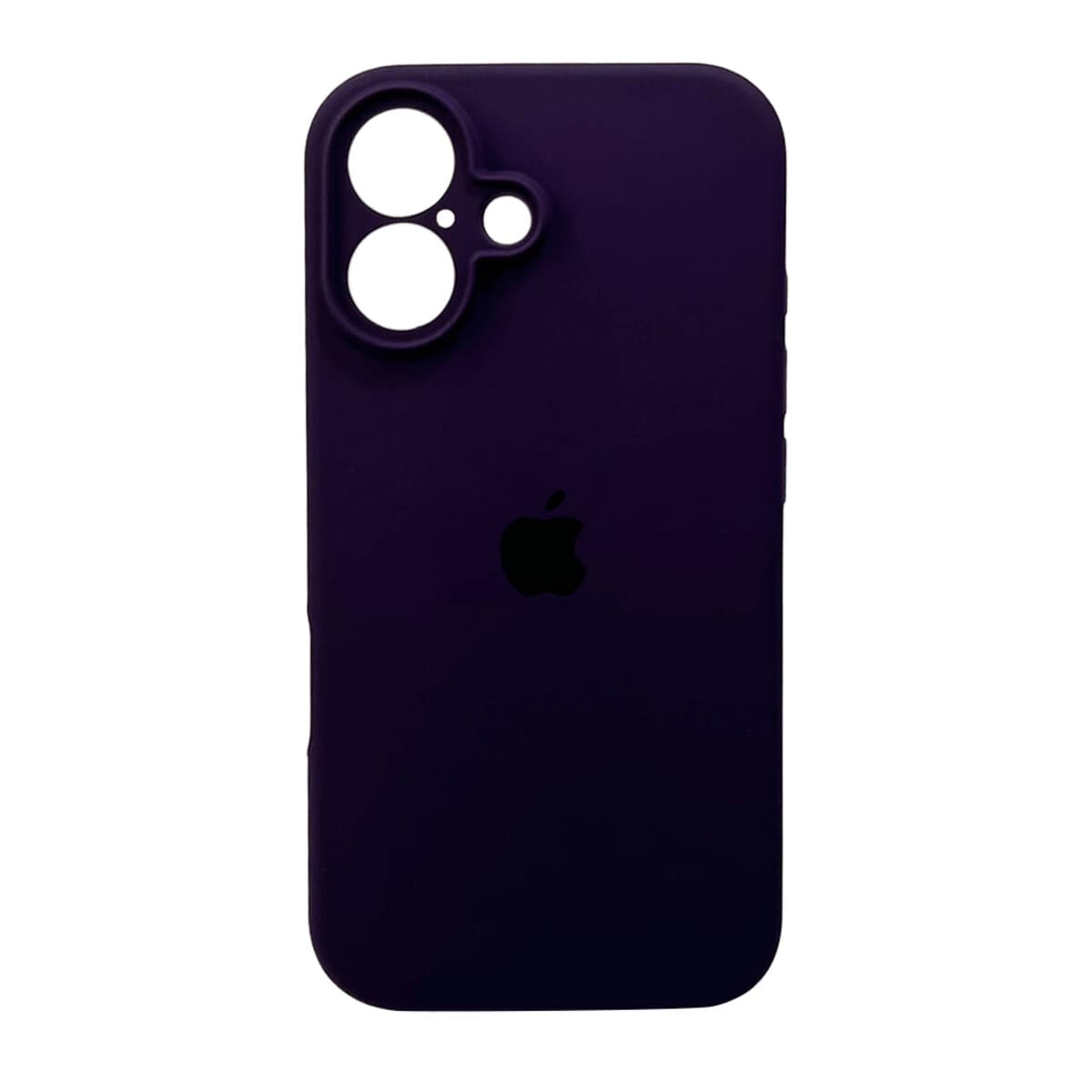 Защитный чехол-накладка Silicone Full Case AA Camera Protect для Apple iPhone 16 Berry Purple (FullAAi16-59)