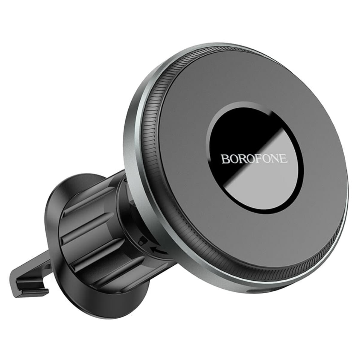 Тримач для телефона автотримач з БЗП BOROFONE BH202 Seaside magnetic wireless fast charging car holder Black (BH202)