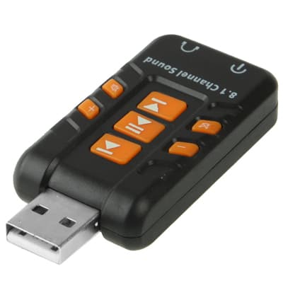 Звукова карта USB 2.0 Virtual 8.1 Channel RTL Black (B00226)
