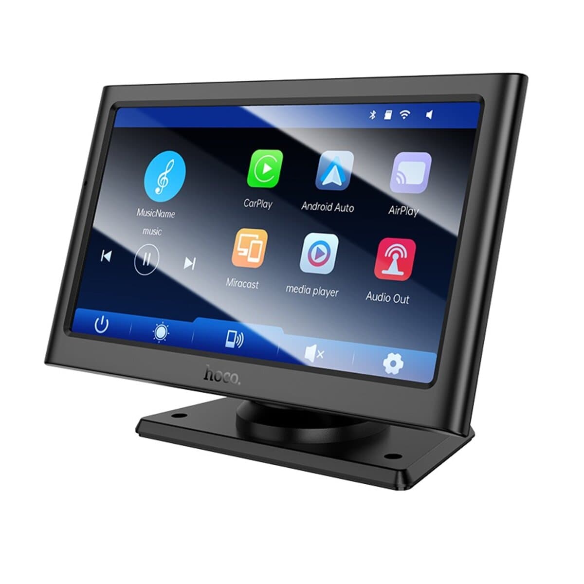 Автомобільний монітор HOCO HU2 Imogen 7'' car Bluetooth AUX CarPlay Black
