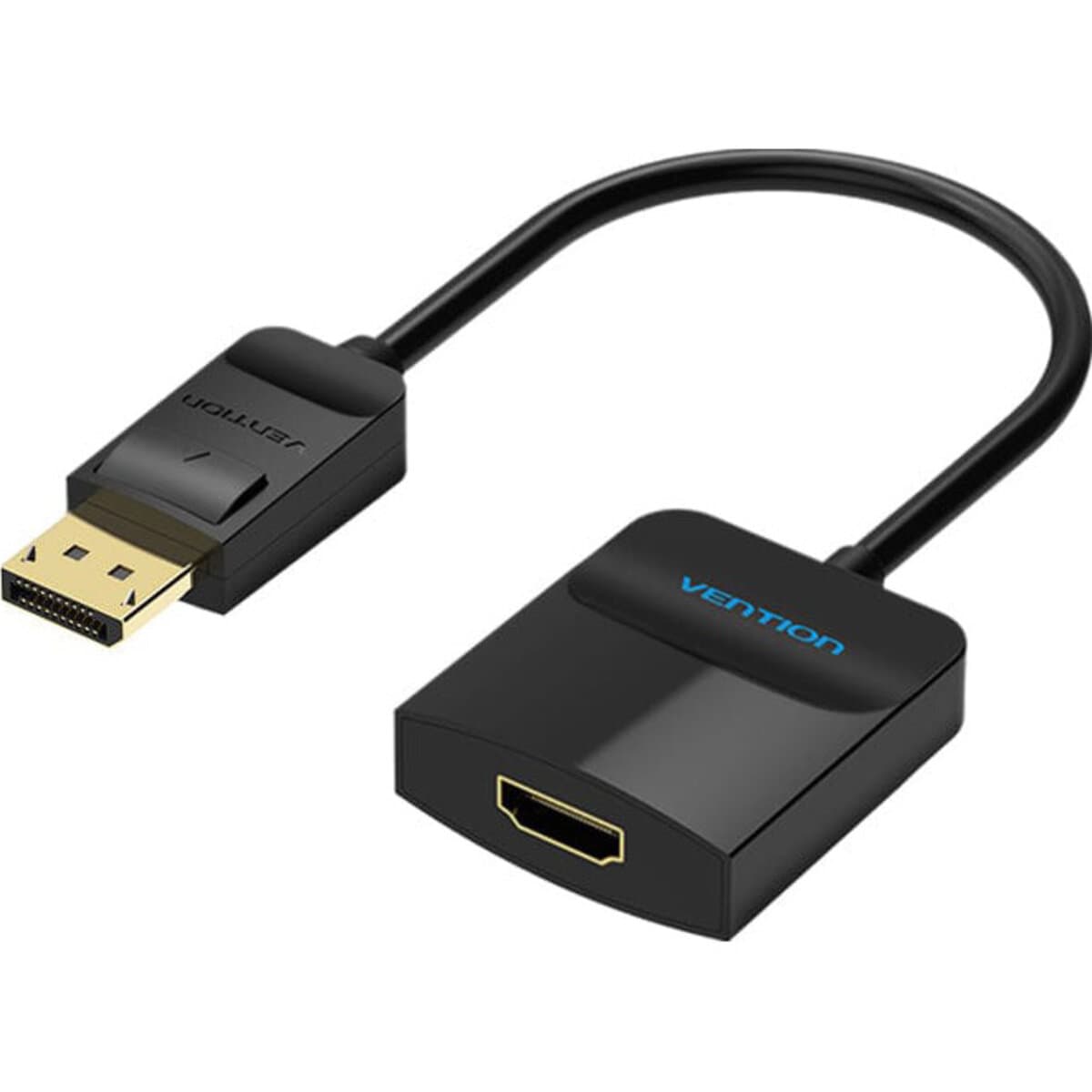 Адаптер перехідник Vention DisplayPort to HDMI Converter 0.15m Black (HBGBB)