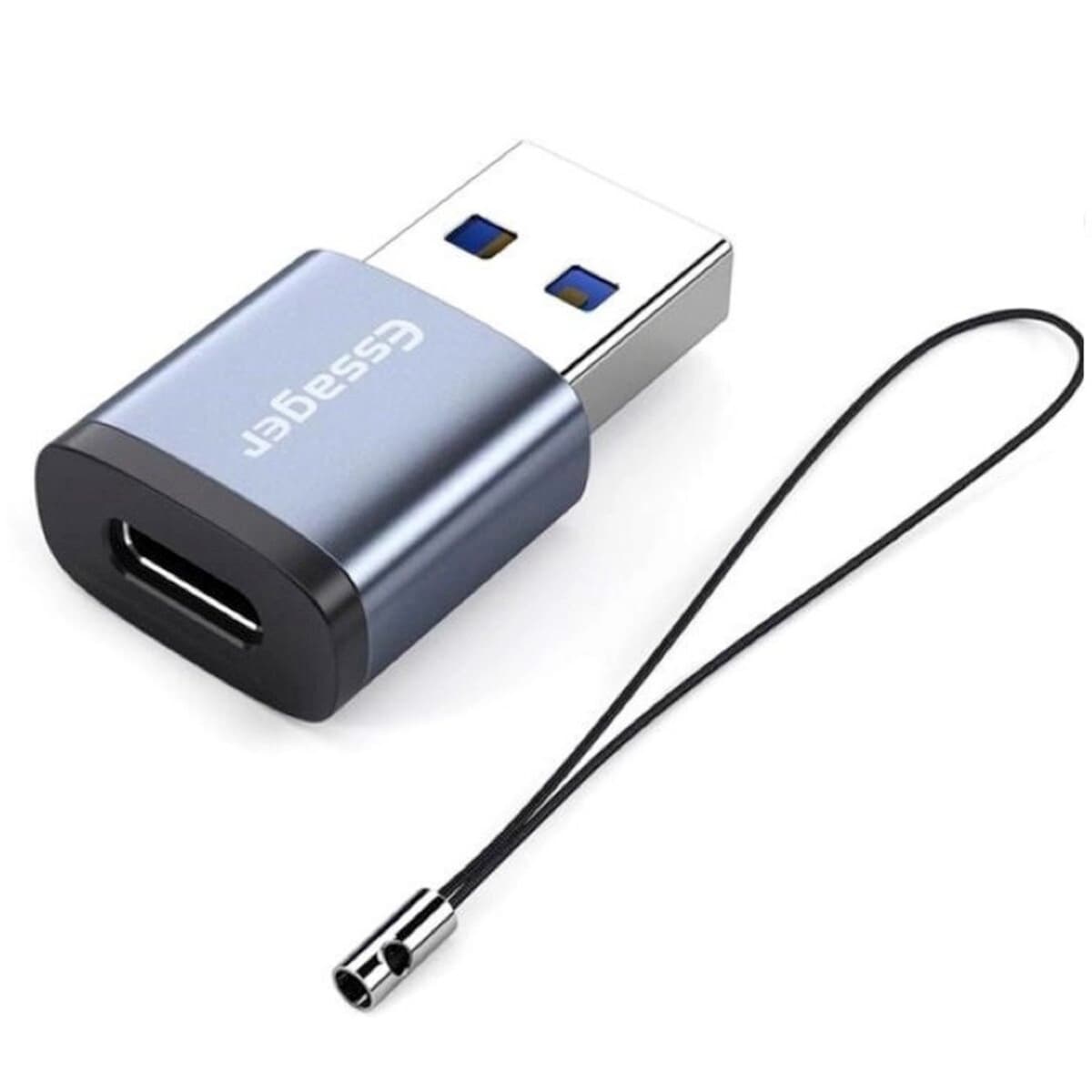 Адаптер Essager Soray OTG Type-C Female to USB-AMale USB3.0 Adapter Grey (EZJCA-SRB0G)