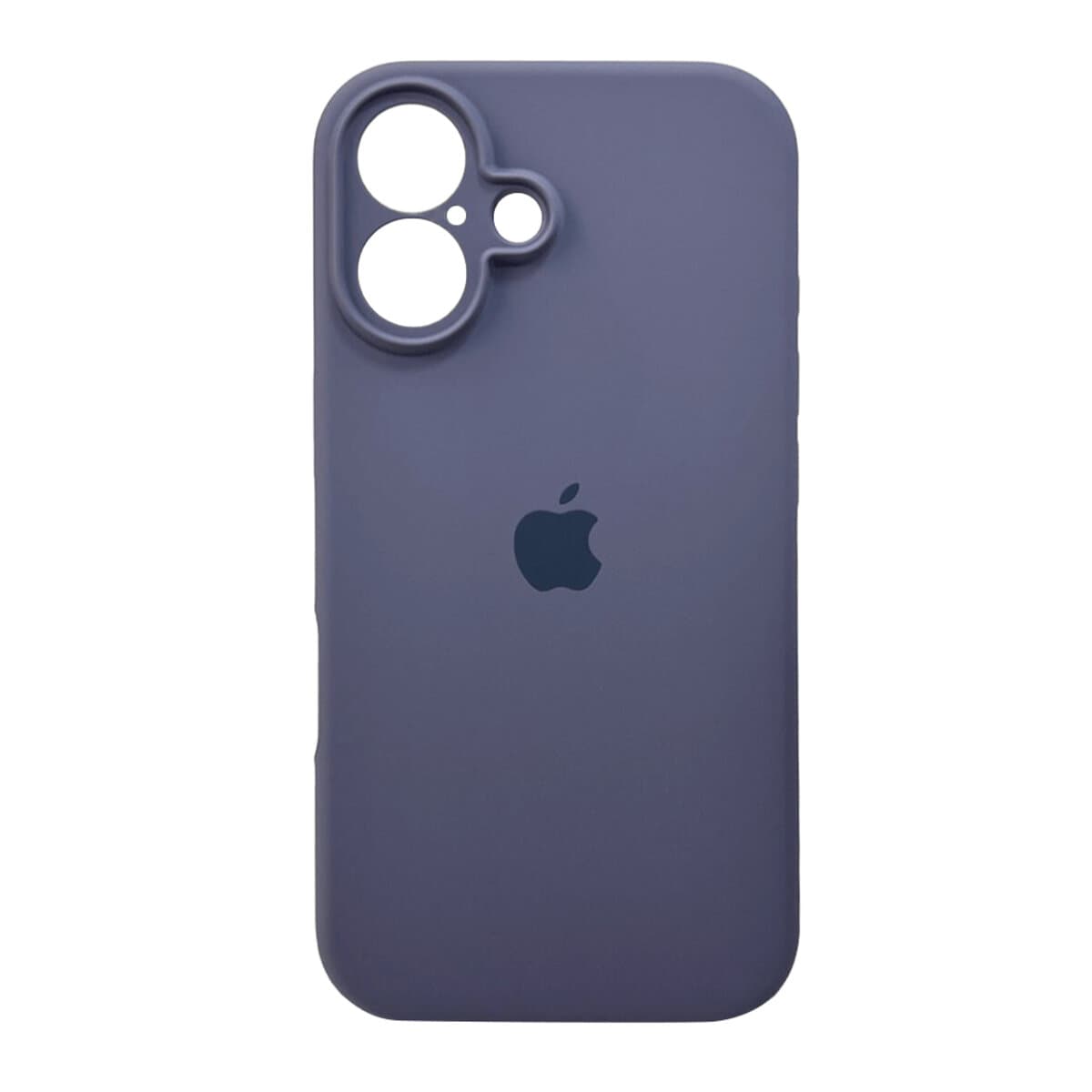 Защитный чехол-накладка Silicone Full Case AA Camera Protect для Apple iPhone 16 Lavender Grey (FullAAi16-28)