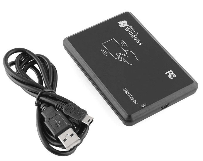 USB RFID ID ID РЧІД зчитувач карт EM4100 EM4001 Black (284985)