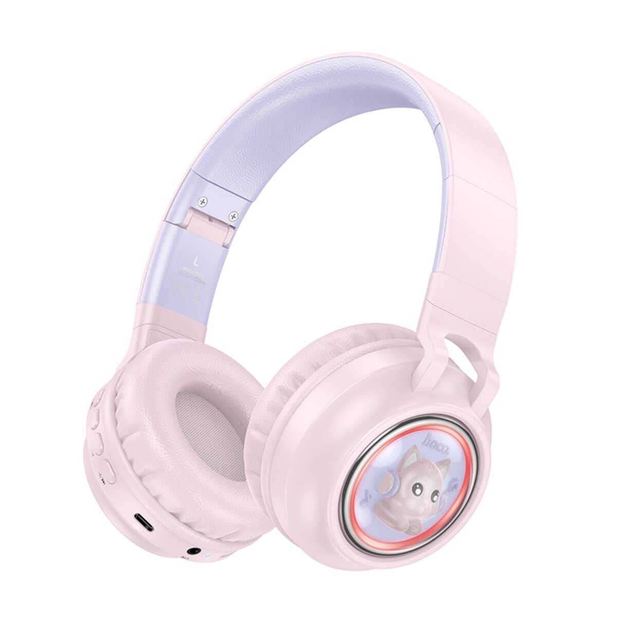 Бездротові навушники HOCO W50 Cute fun BT headphones BT5.3 400mAh Pink