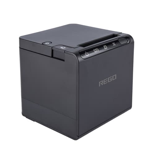 Термопринтер принтер чеків POS REGO RG-P80B USB+LAN з автообрізкою 58/80мм Black (977133)
