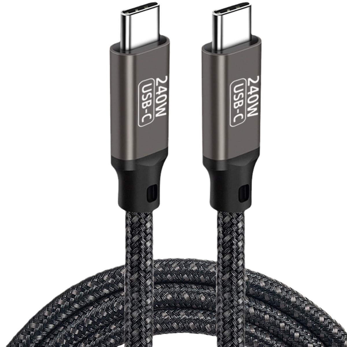 Кабель для заряджання S1027 USB3.1 Type-C MM 3м 480Mbps 240W 50V 5A Black