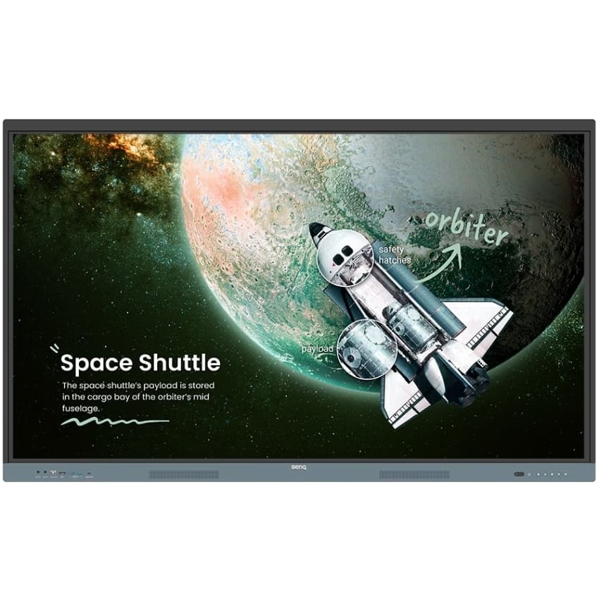 Сенсорна інтерактивна панель BenQ RE8604 86'' IPS UHD 8Гб/128Гб колонки кріплення Black (9H.F9GTK.DEE)