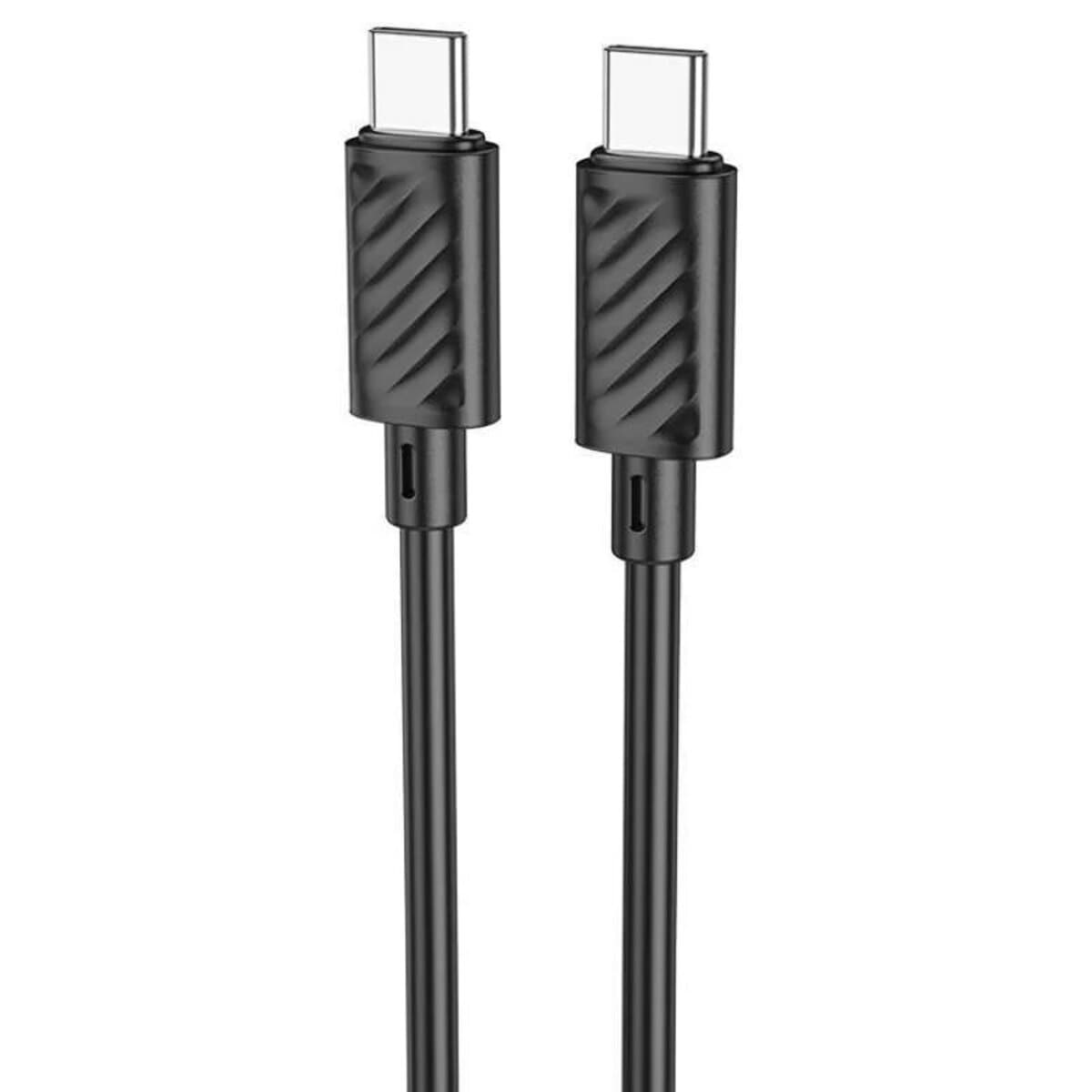 Кабель HOCO X88 Gratified Type-C to Type-C 60W charging data cable 1м 3А Black