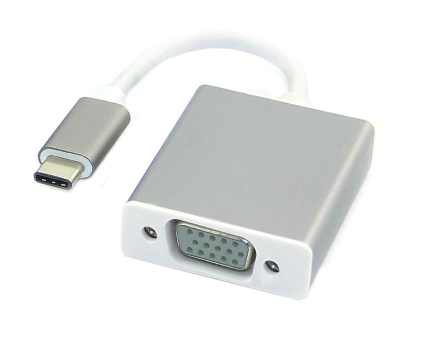 Переходник адаптер S0743 USB3.1 Type-C to VGA F White
