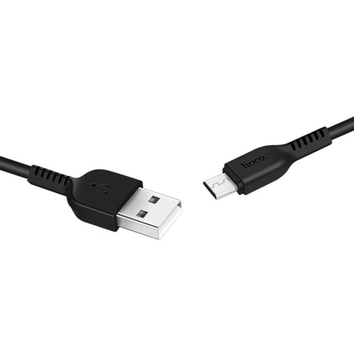 Кабель HOCO X20 USB to Micro-USB 2A 3m PVC TPE connectors Black