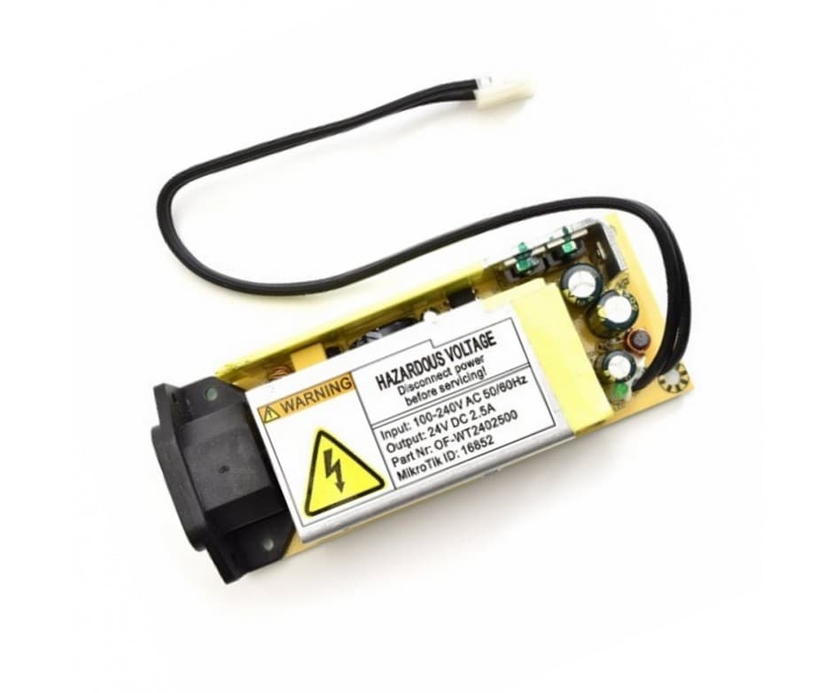 Блок живлення Mikrotik 24v 2.5A internal power supply for CCR1009-7G-1C-1S+ and CRS317-1G-16S+R (24V2APOW)