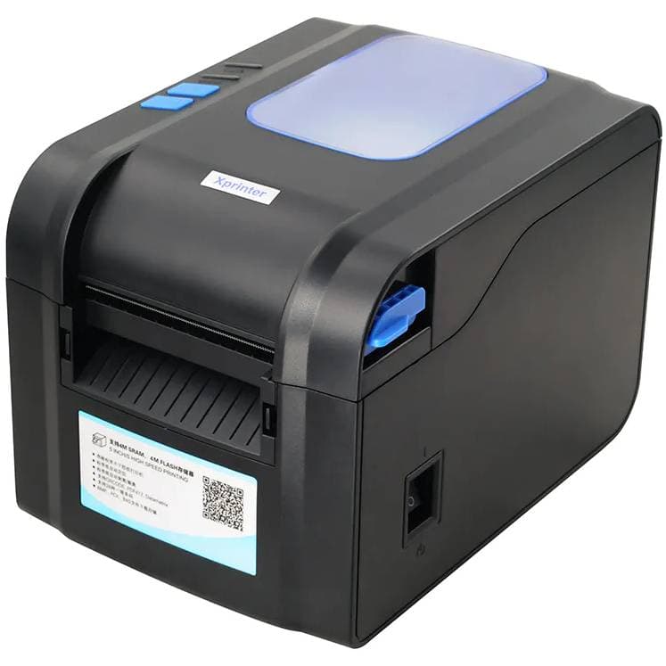 Термопринтер принтер етикеток Xprinter XP-370B термодрук 152 мм/с 76 мм 203 DPI USB+Serial Black