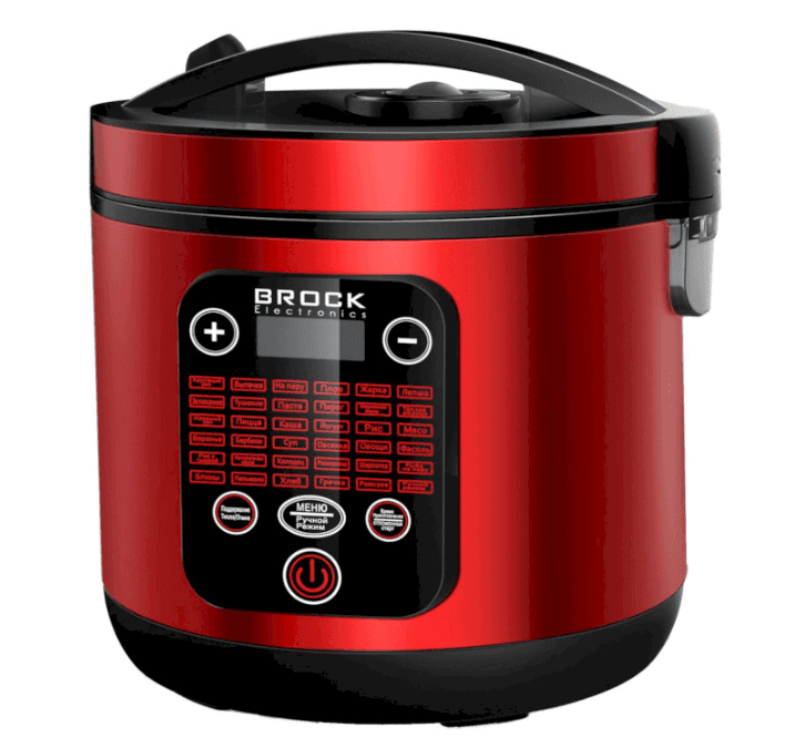 Мультиварка BROCK MC 3602 RD 700Вт 5л 36 програм сенсорне управління відкладений старт Red (MC 3602 RD#)