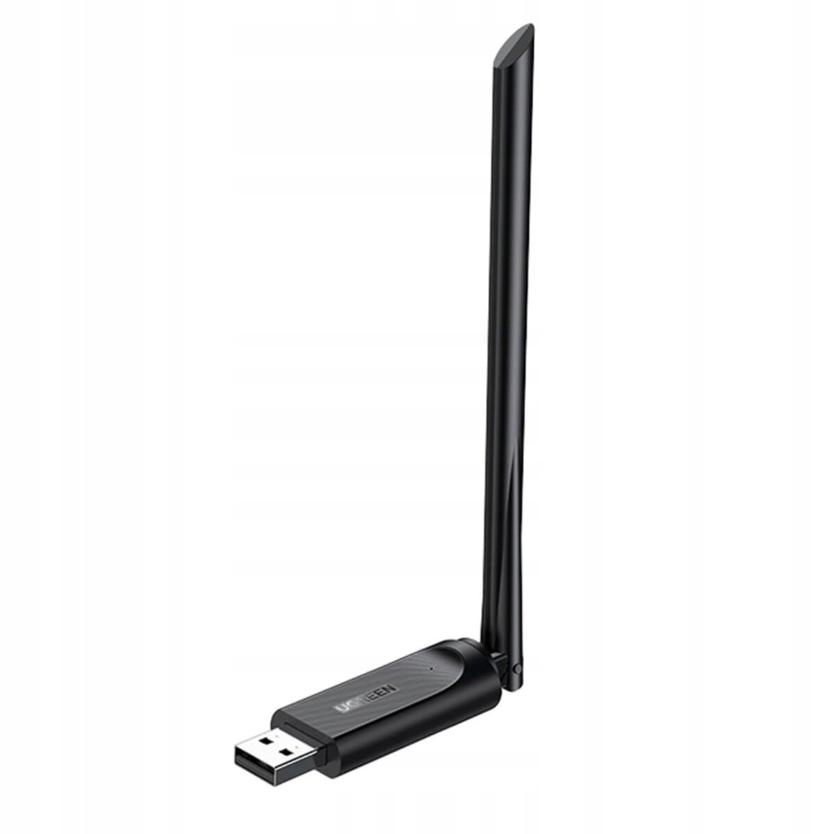 WI-FI-адаптер UGREEN CM496 AC650 High-Gain Dual Band Wireless USB 2.4 ГГц/5 ГГц Adapter Black (UGR-90339)