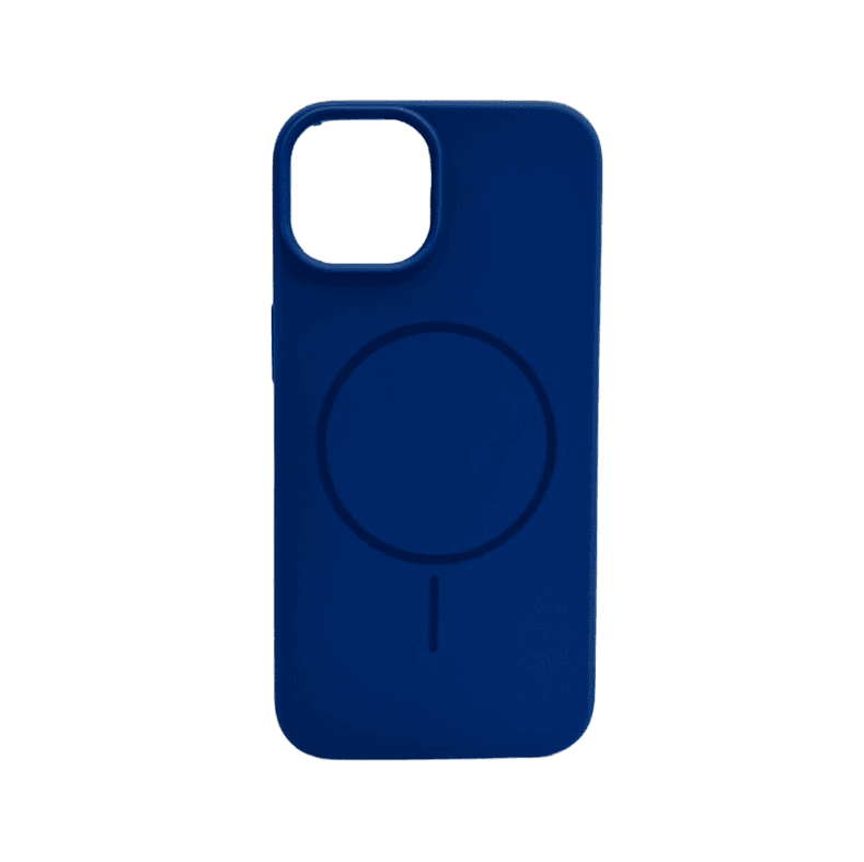 Защитный чехол-накладка Cosmic Silicone Case Magnetic для Apple iPhone 15 Porcelain Blue (SilMag15-74)
