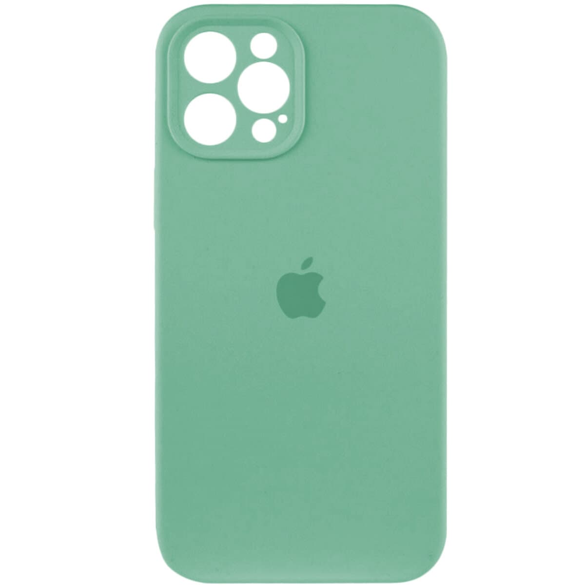 Захисний чохол-накладка Silicone Full Case AA Camera Protect для Apple iPhone 12 Pro Max Spearmint (FullAAi12PM-30)