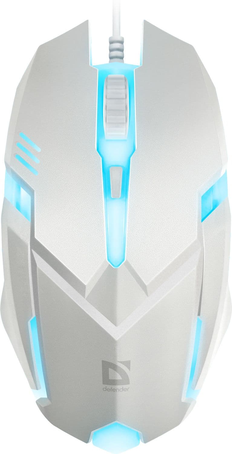 Дротова ігрова мишка Defender Cyber MB-560L 1200 dpi RGB White (52561)