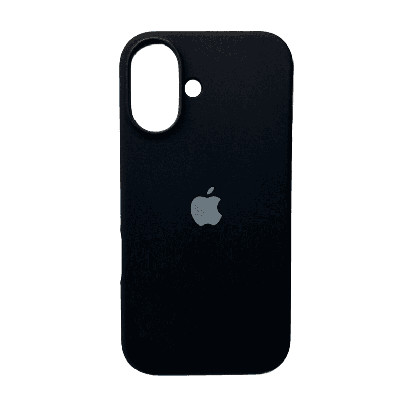 Захисний чохол-накладка Silicone Full Case AA Open Cam для Apple iPhone 16 Black (FullOpeAAi16-14)