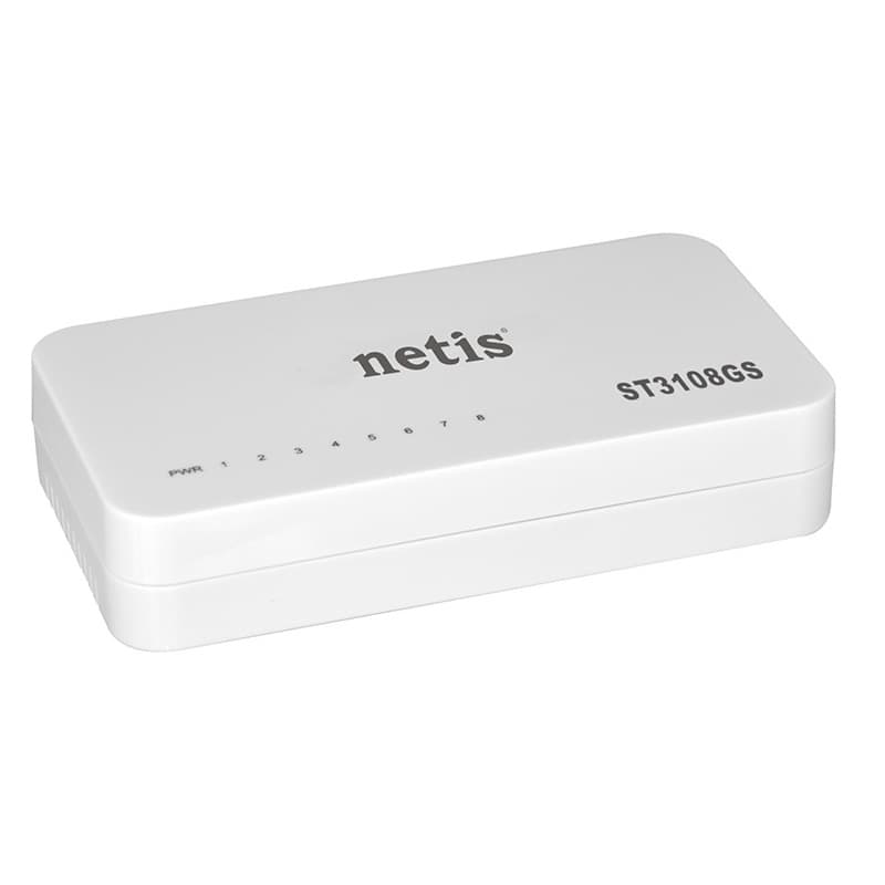 Комутатор Netis ST3108GS 8х10/100/1000Mbps Fast Ethernet White