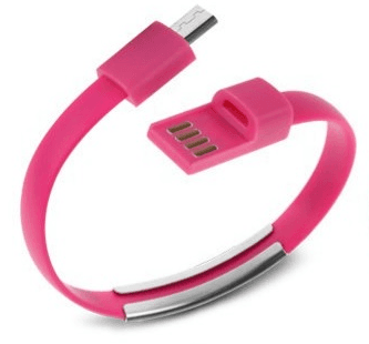 Кабель браслет S0608 USB to Micro-USB RTL Pink