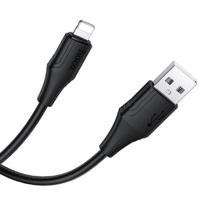 Кабель HOCO X124 Bien PD27W 1m silicone charging data cable USB to Lightning Black