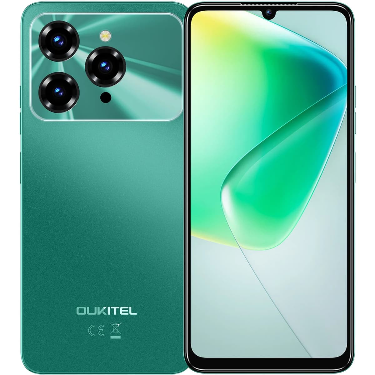 Смартфон Oukitel C6 5G 6.8'' HD+ 12GB/512GB Dimensity 6300 5150mAh 50+5Мп Green (C6_5G_12_512_GN)