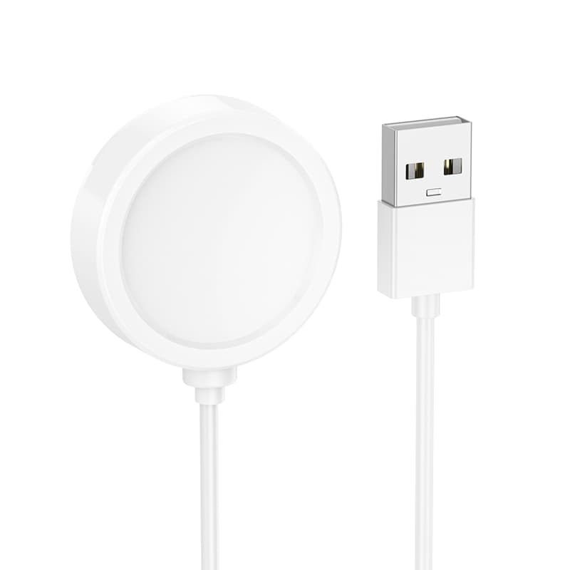 Зарядное устройство для смарт-часов HOCO Y40 Smart watch charging cable USB 60см White