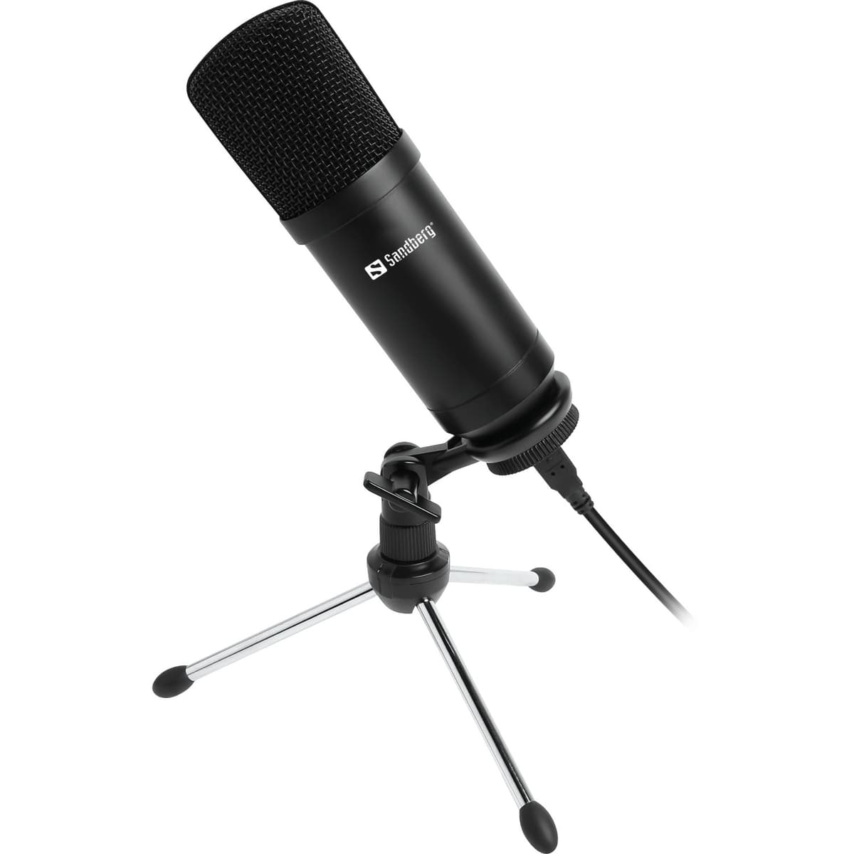 Игровой стриминговый настольный микрофон Sandberg Desk Microphone USB Black (126-09)