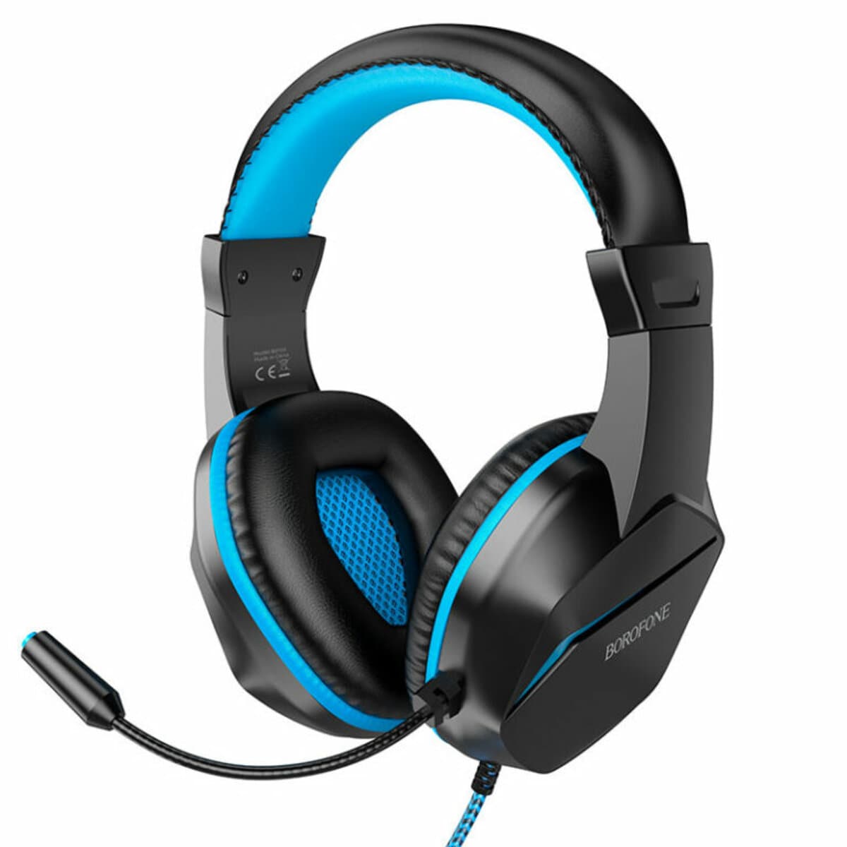 Дротові ігрові навушники з мікрофоном BOROFONE BO104 Phantom gaming headphones USB 3.5мм Black-Blue (BO104U)