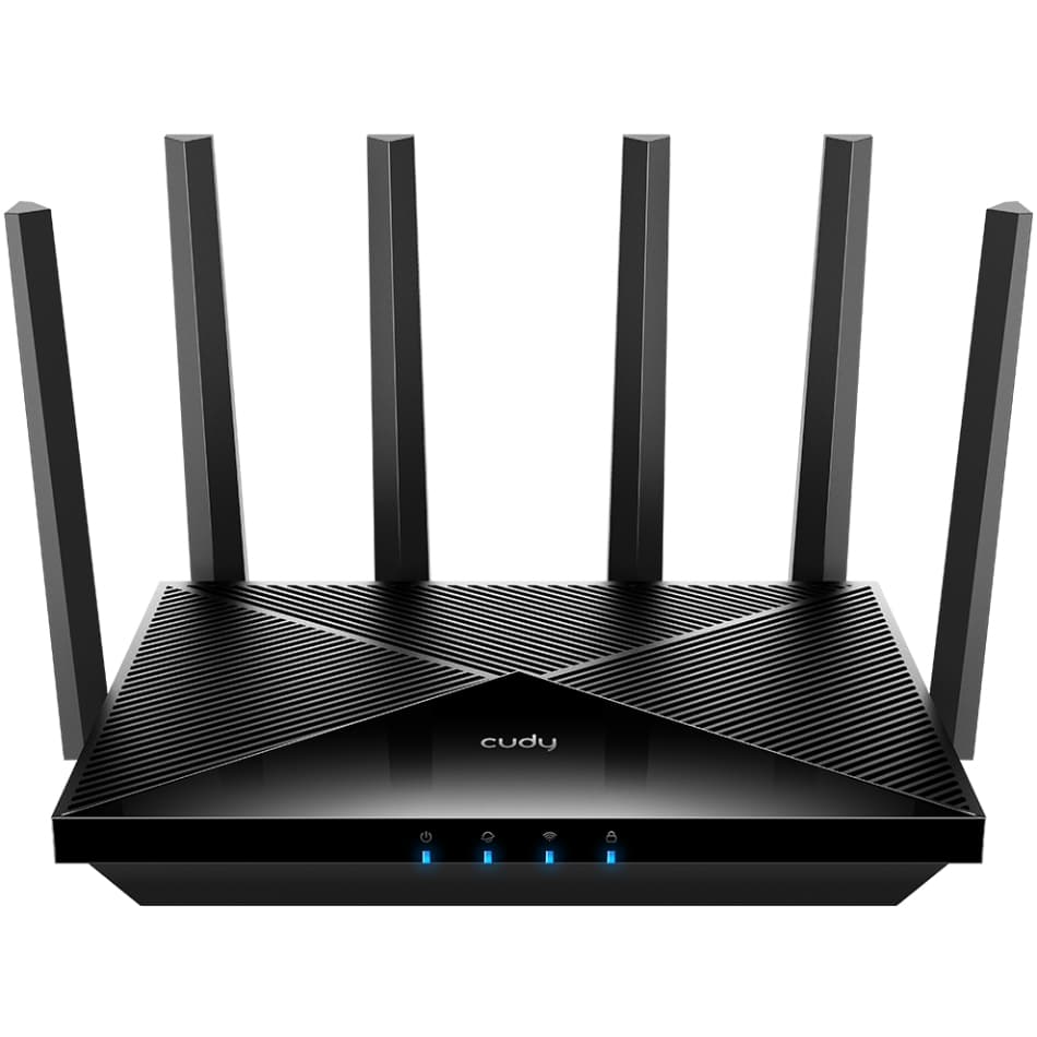 Маршрутизатор роутер Cudy WR6500 BE6500 2.5G Wi-Fi 7 Router 2.4 ГГц/5 ГГц Black (WR6500H)