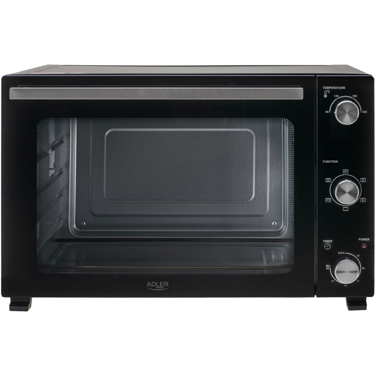 Електрична піч Adler AD 6026 1800W 48л механічне управління Black (AD6026)
