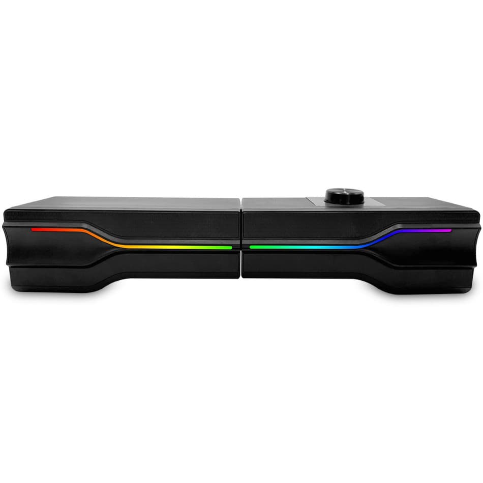 Комп'ютерні колонки 2.0 Media-Tech ARAGOR Soundbar з Bluetooth 8Вт RGB Light Black (MT3175)