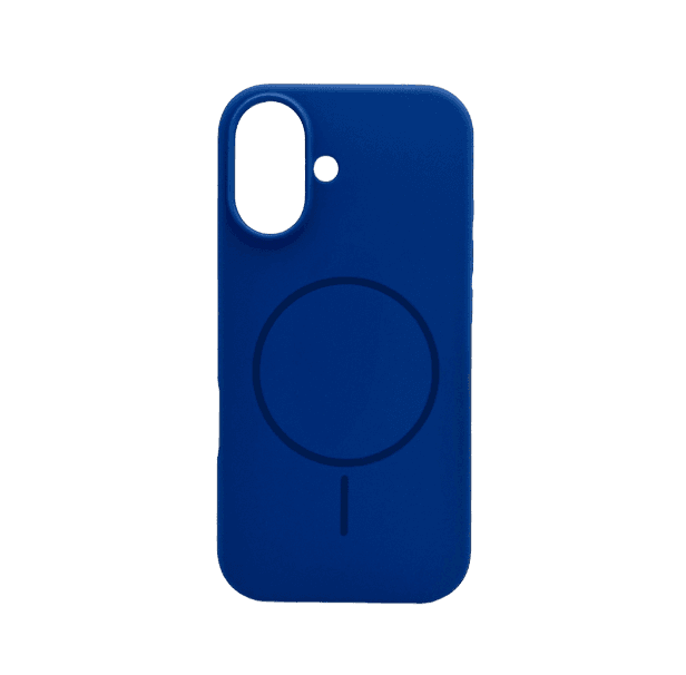 Защитный чехол-накладка Cosmic Silicone Case Magnetic для Apple iPhone 16 Porcelain Blue (SilMag16-74)
