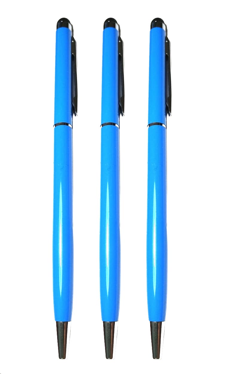 Стилус с шариковой ручкой S0792 для емкостных экранов комплект 3 шт Blue