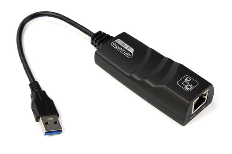 Перехідник B00365 USB 3.0 to Ethernet RJ45 1000Mb Realtek Black