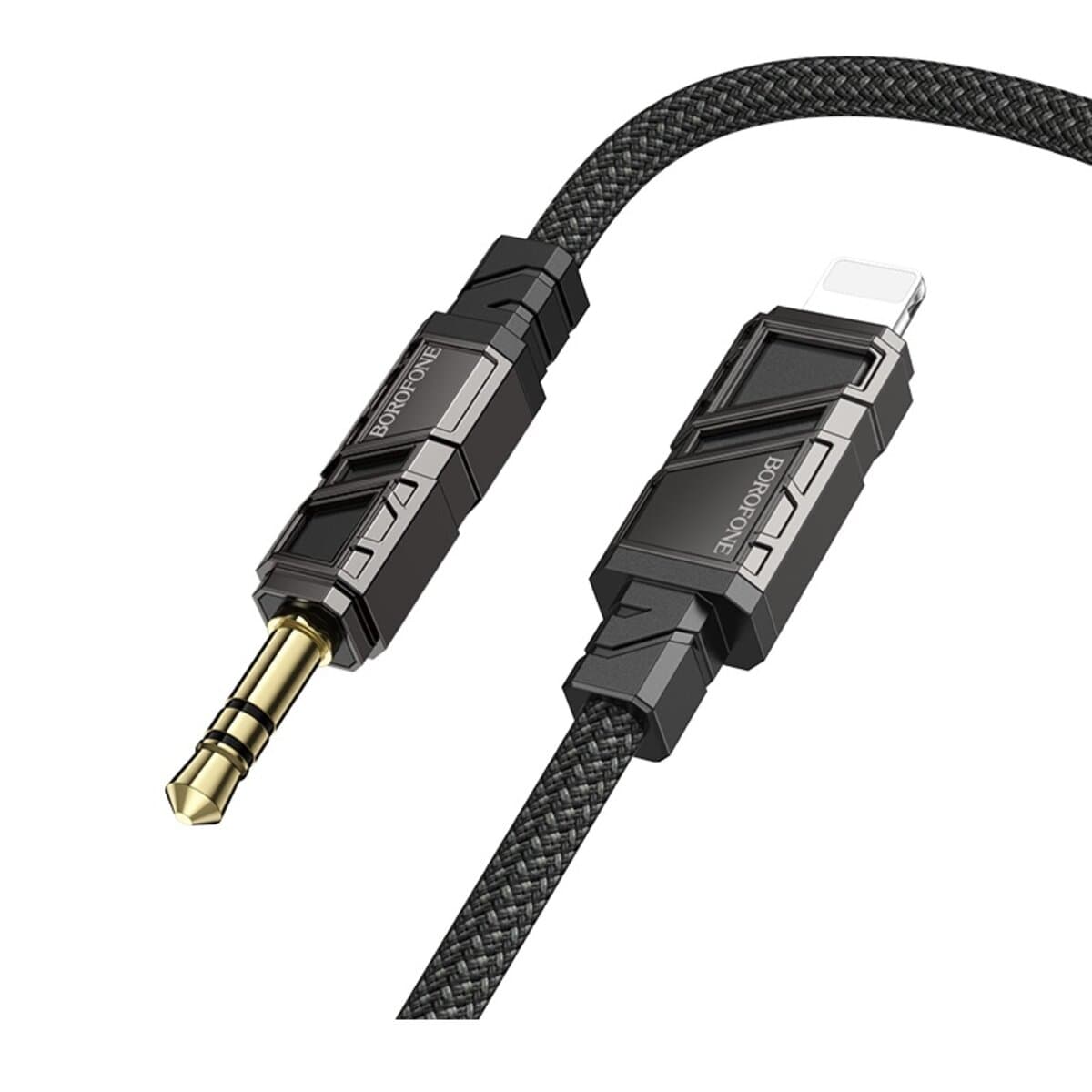 Аудіокабель BOROFONE BL22 Dignity digital audio conversion cable Lightning to mini jack 3.5mm Black