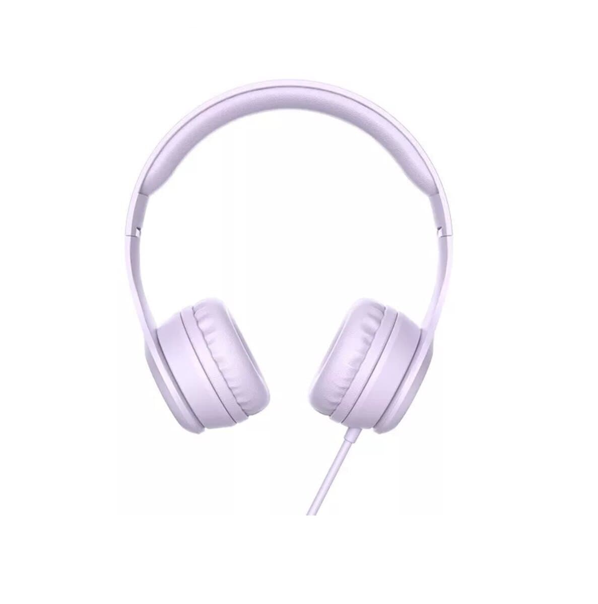 Провідні навушники HOCO W21 Graceful charm wire control headphones 3.5мм Purple