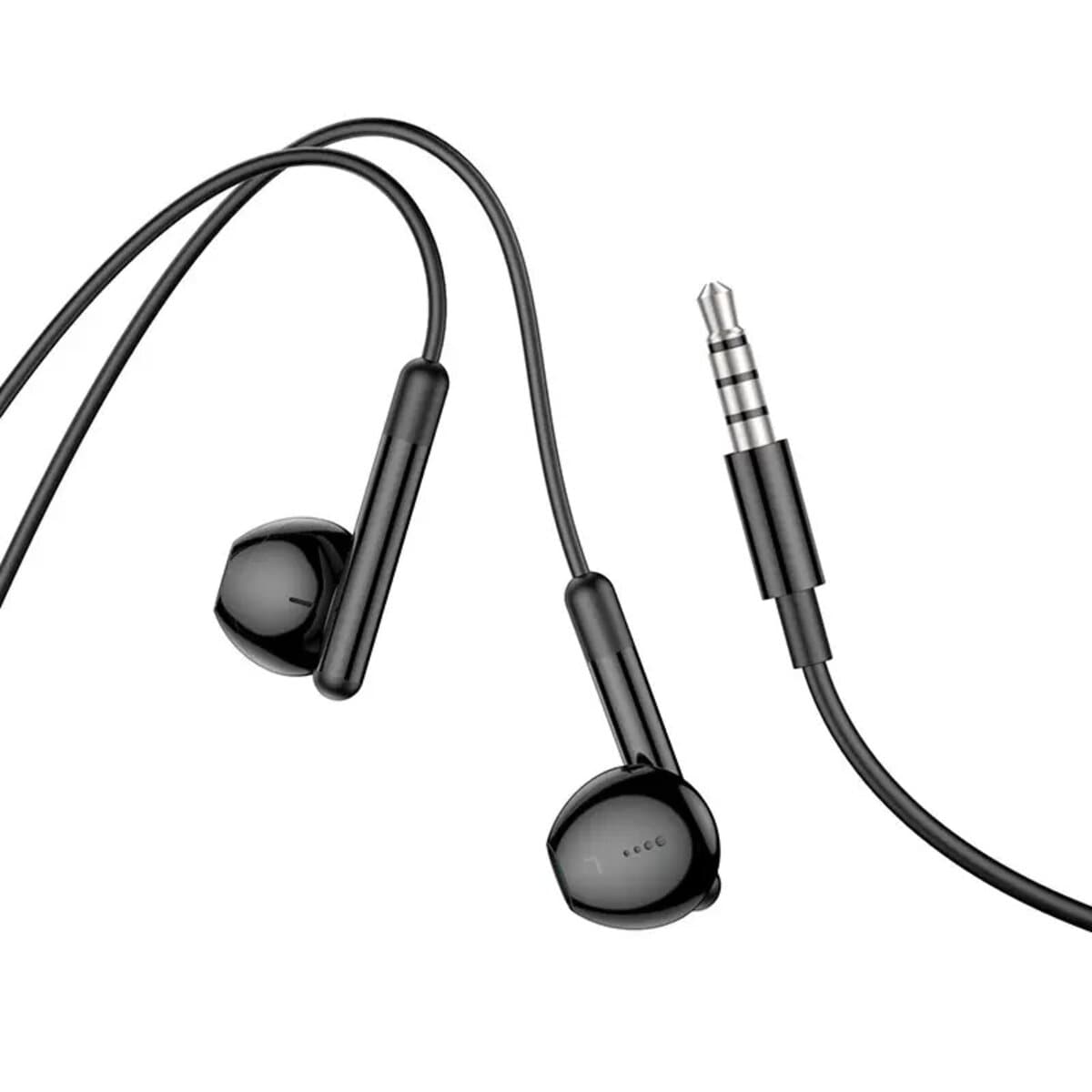 Дротові навушники HOCO M93 wire control earphones with microphone 3.5мм 1.2м Black