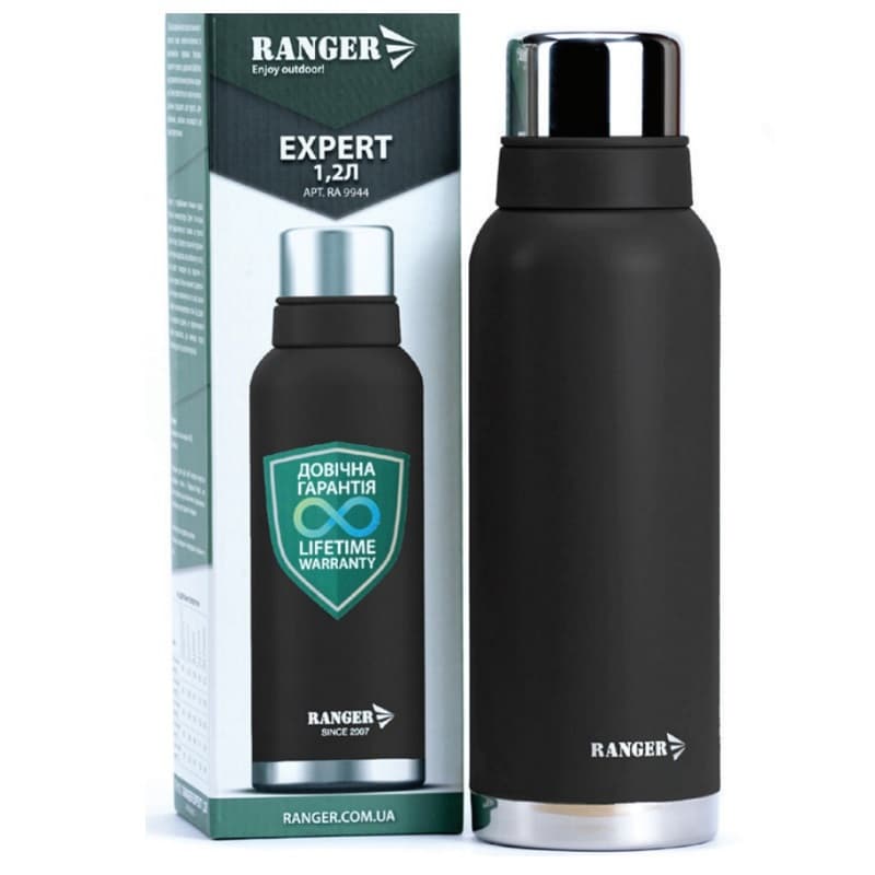 Термос Ranger Expert 1.2L сталь Black-Grey (RA9944)