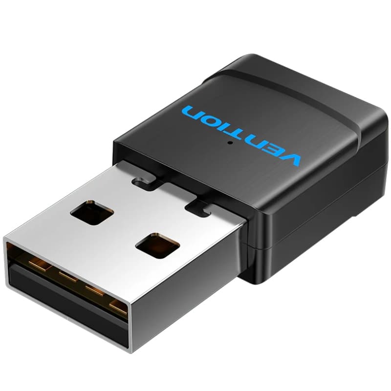 Адаптер WiFi Vention 2.4GHz 5GHz 150/433 Мбит/с USB Black (KDSB0)