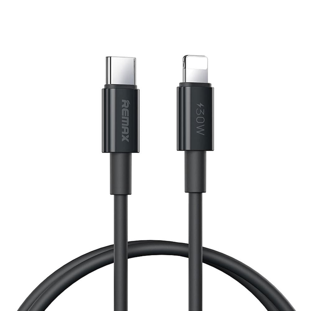 Кабель REMAX Dofon Series RC-C026 30W 3A 1m PD Fast Charging Data Cable Type-C to Lighning Black