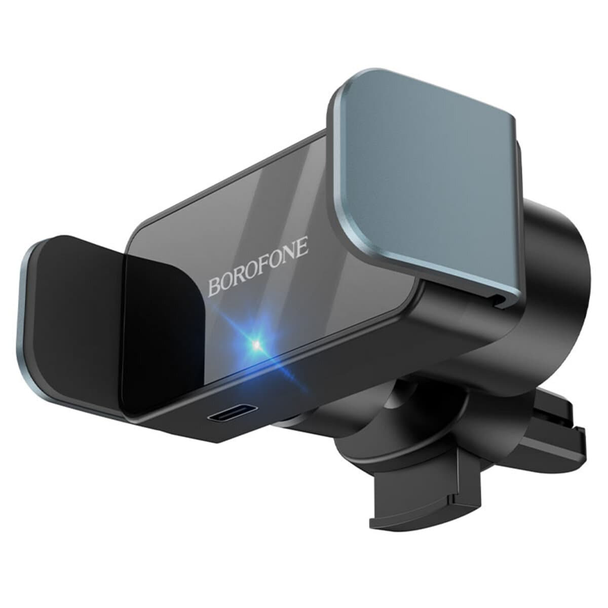 Тримач для телефону автотримач BOROFONE BH66 Smart Electric Car Holder Black Metal Grey (BH66BMG)