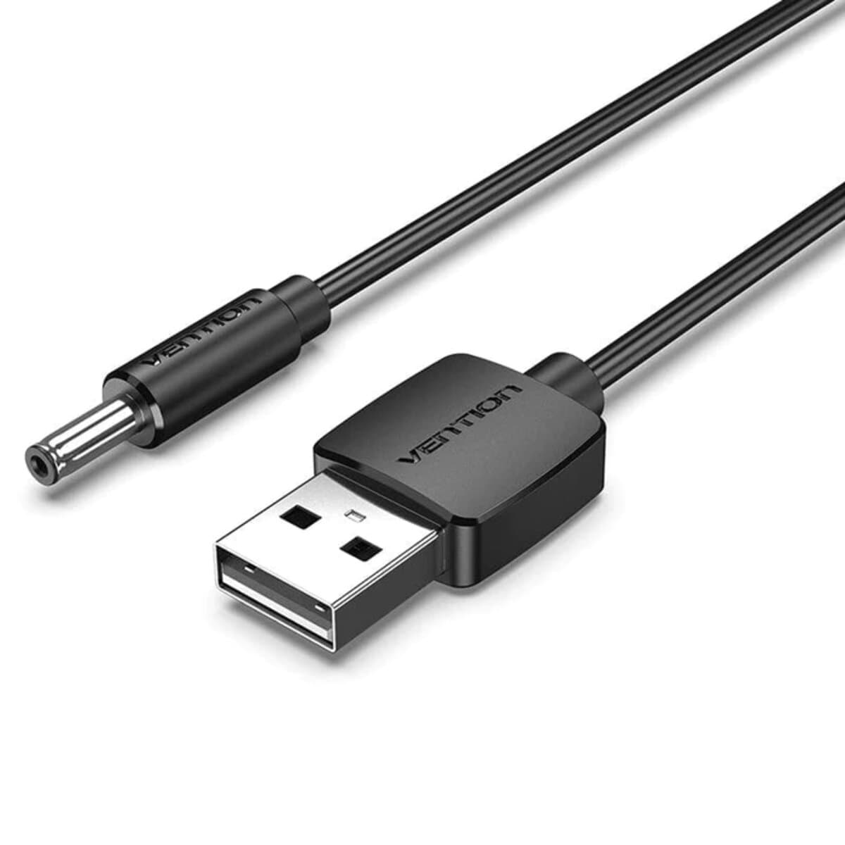 Кабель для живлення техніки Vention USB to DC 3.5mm Barrel 5V Power Cable 1m Black (CEXBF)