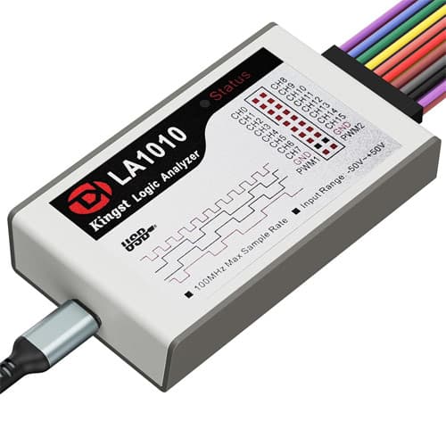 USB Логічний аналізатор Kingst LA1010 100МГц 16 каналів Type-C White (967206)
