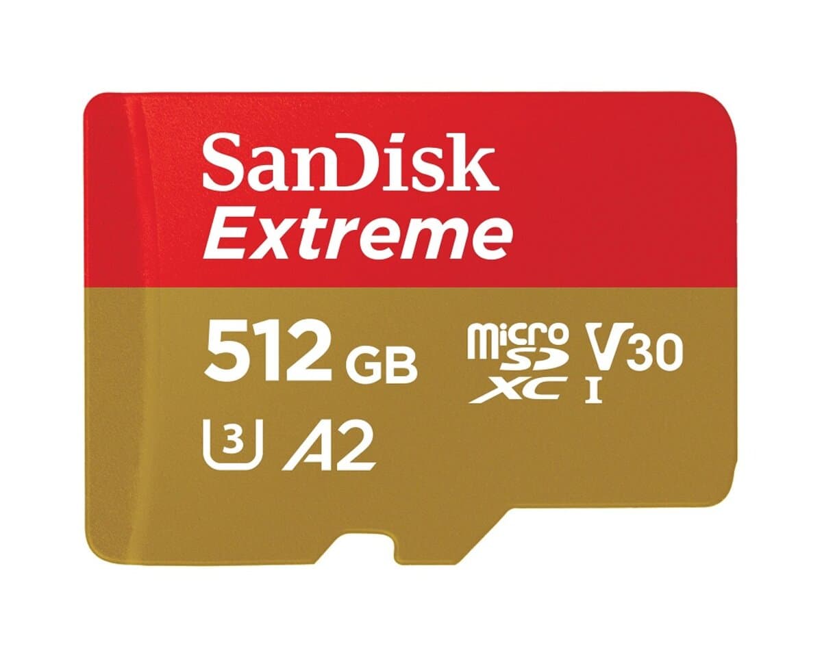 Карта пам'яті SanDisk Extreme microSDXC UHS-1 U3 A2 512Gb class 10 V30 R190MB/s W130MB/s Adapter SD (SDSQXAV-512G-GN6MA)