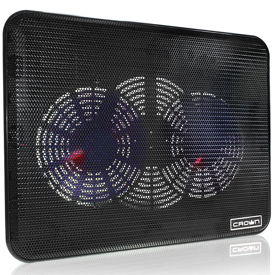 Підставка з вентилятором для ноутбука Crown CMLC-202T USB Black