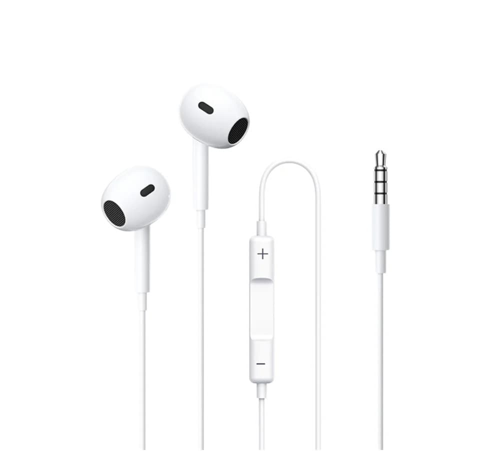Проводные наушники REMAX RM-570/a/i Wired Earphones for Music and Call 3.5mm 1.2м White